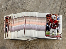 Lot (91) CASEY THOMPSON Nebraska 2022 Bowman University Football rookie cards