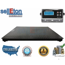 SL-700-4x5-NN 48" x 60" industrial warehouse floor scale with Printer 5000 lbs
