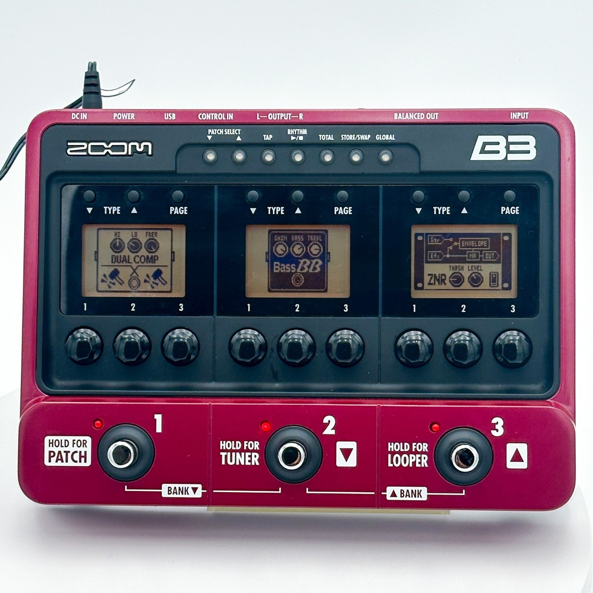 ZOOM B3 Bass Effects and Amp Simulator Bass Multi Effect Pedal