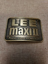 Vintage LEE MAXI 2 Belt Buckle Packs More Protection