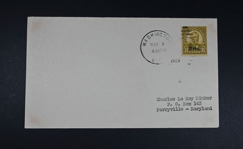 May 1 1929 FDC USA Scott # 677 Nebraska Nebra. 8c VF Used Stamp Cover Cat $140 - Picture 1 of 2