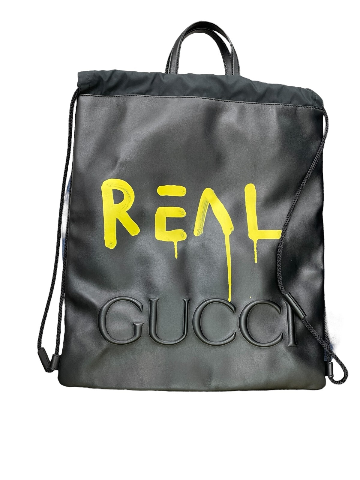 Gucci Ghost Drawstring Backpack Leather "Real" De… - image 2