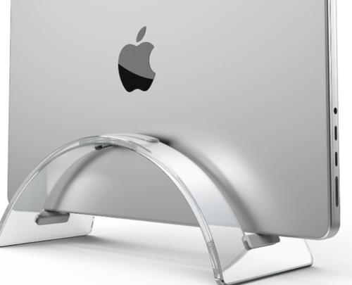 Acrylic Vertical Laptop Stand for Desk,Acrylic Invisible. - 第 4/15 張圖片