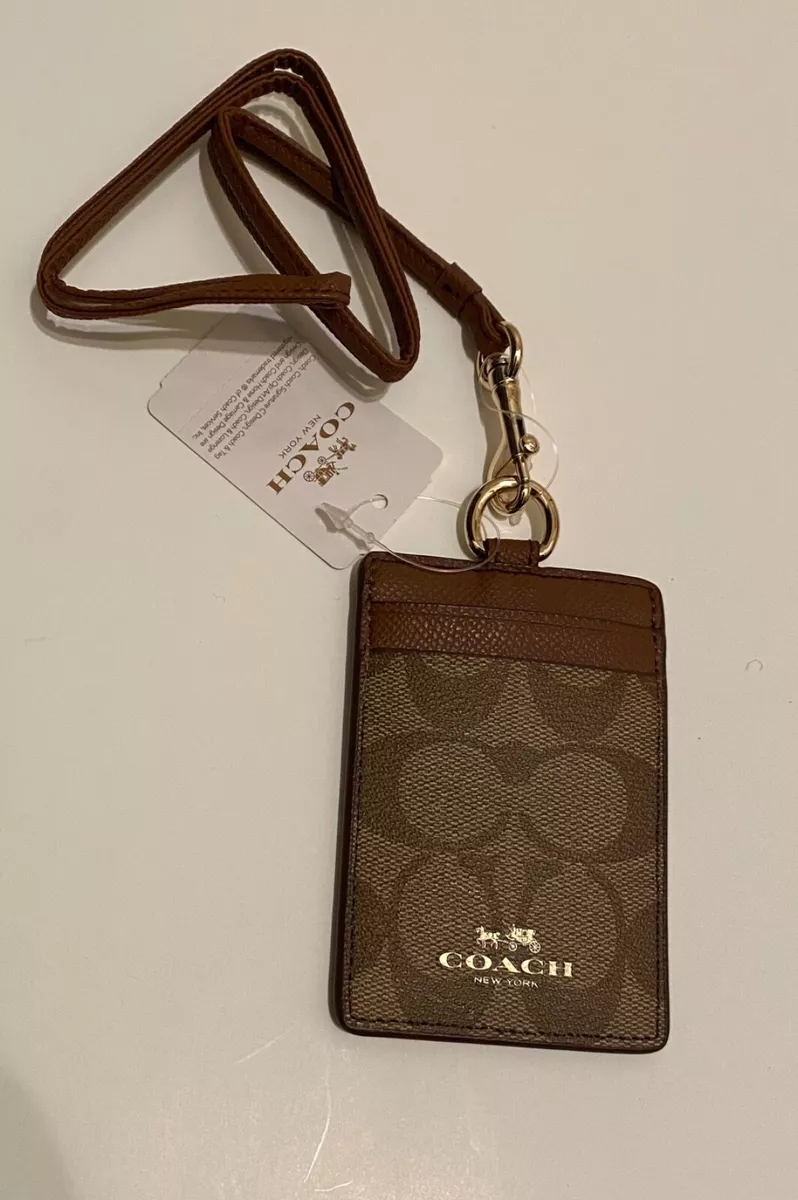 COACH ID LANYARD IN SIGNATURE CANVAS eBay