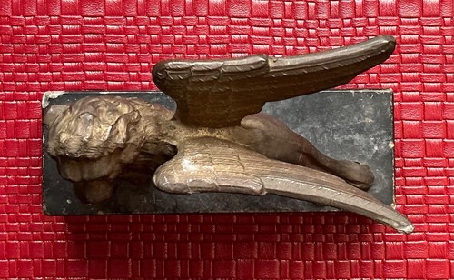 Winged Bronze Lion St Mark Venice Sculpture Statue Marble - Picture 3 of 7