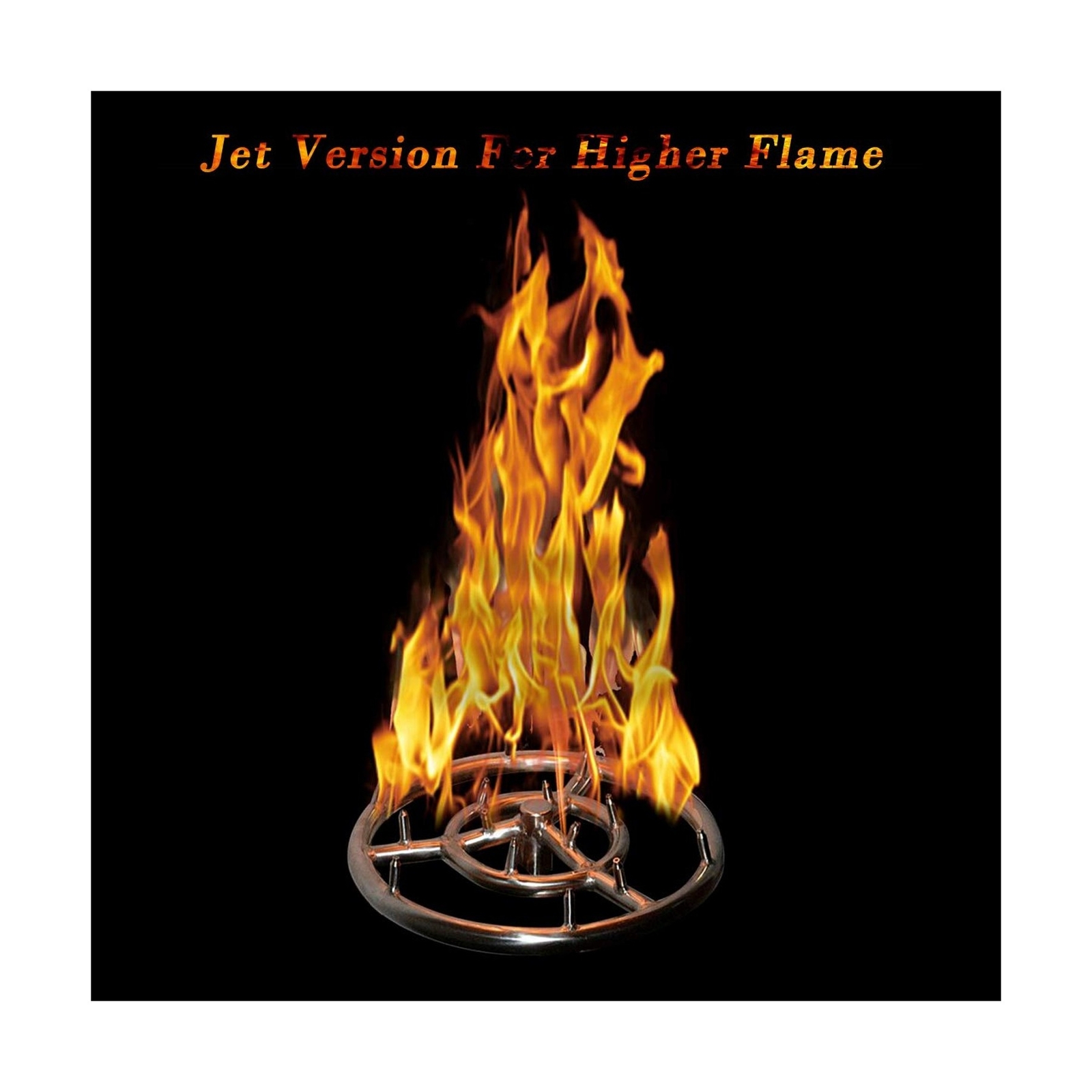 Skyflame 18 Inch Round Stainless Steel Fire Pit Jet Burner Ring High
