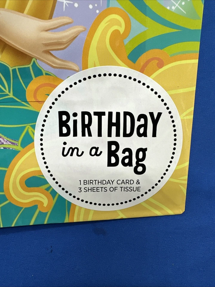 Hallmark/Disney | Princesa Rapunzel “Cumpleaños en una bolsa” Bolsas de regalo Lote de 4 Foto 2 de 4