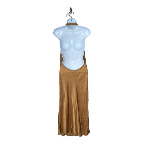 Young Fabulous Broke Dress Womens Large Satin Halter Midi Slip Cowl Neckline - Picture 2 of 10