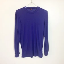 Patagonia Capilene Long Sleeve Base Layer Top Made in USA - Blue - L