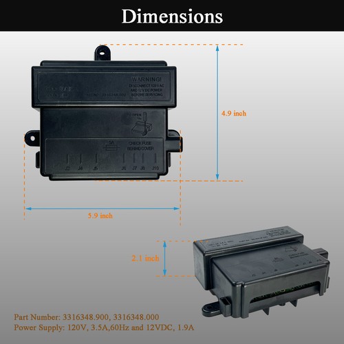 Power Module Board For 3316348.900 Dometic RV Refrigerator Circuit/Control Board - Picture 5 of 6