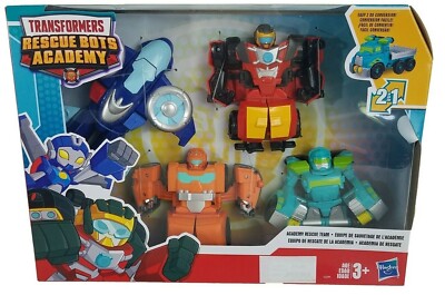 Transformers Rescue Bots Academy Bumblebee - Action Figure 15 Cm Con Conversione Facile 2-in-1, Giocattolo Per Bambini 3+ Anni