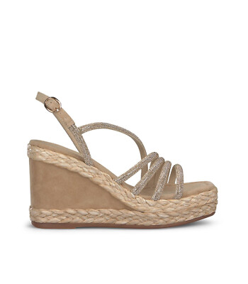 Women's Wedge Sandal Alma En Pena New Collection Jewel 47994 Gold