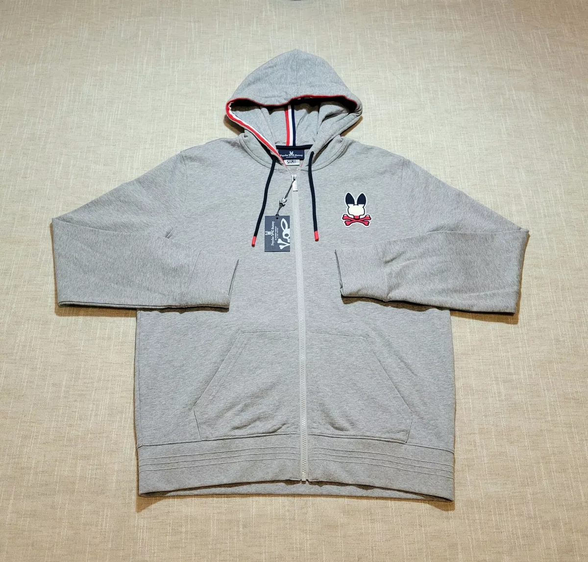 Zip up bunny hoodie sales