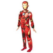 Iron Man Avengers Deluxe Padded Child Costume Tony Stark Cosplay Rubie's 640830