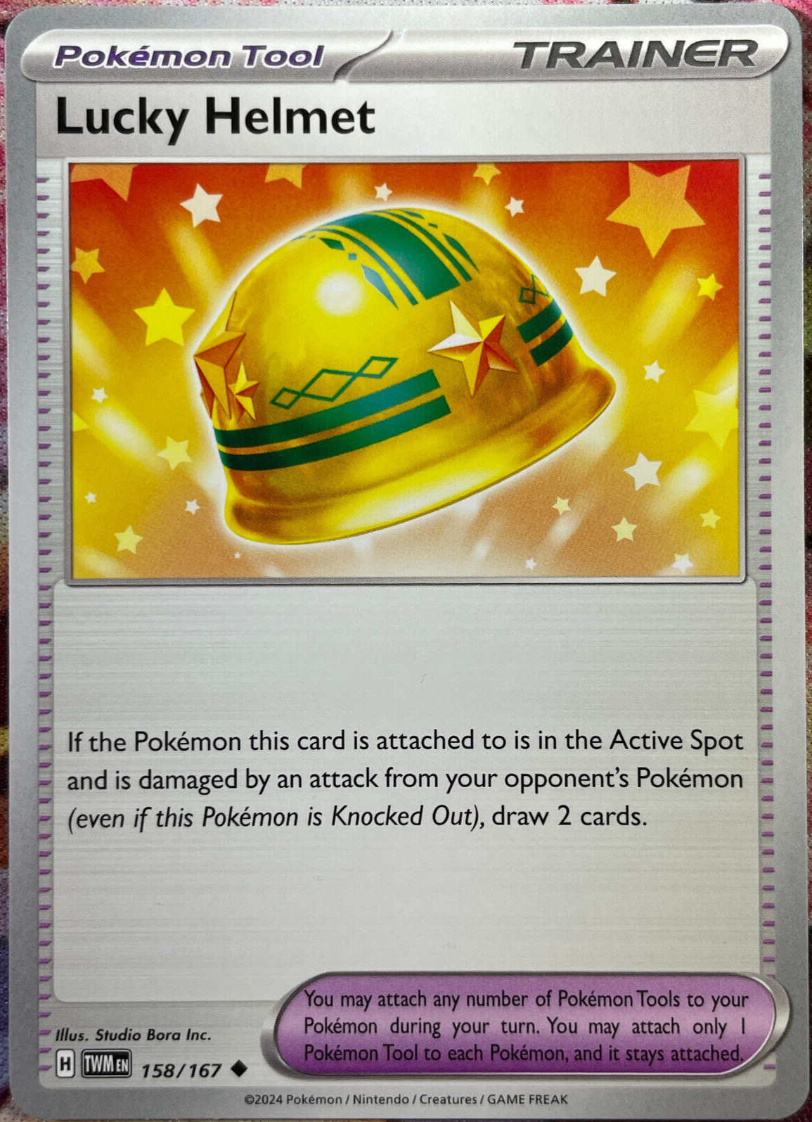 Lucky Helmet - 158/167 - Twilight Masquerade Pokemon 2024