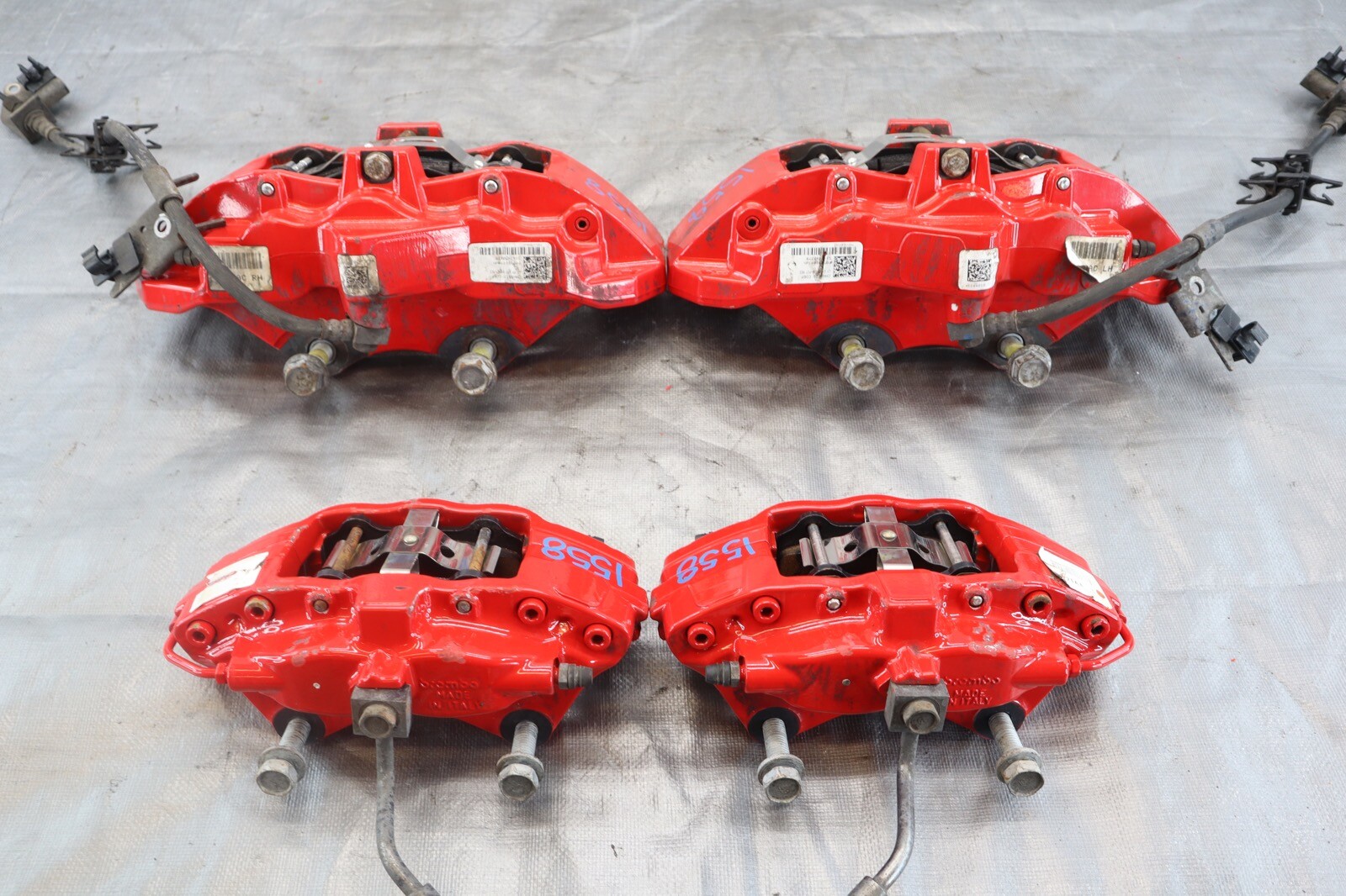 2016 DODGE CHARGER HELLCAT SRT 6.2L OEM BREMBO BRAKE CALIPERS N ROTORS