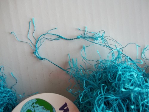 Wink eyelash accent yarn, turquoise, lot of 2 (73 yds/0.7 oz each) - Picture 2 of 2