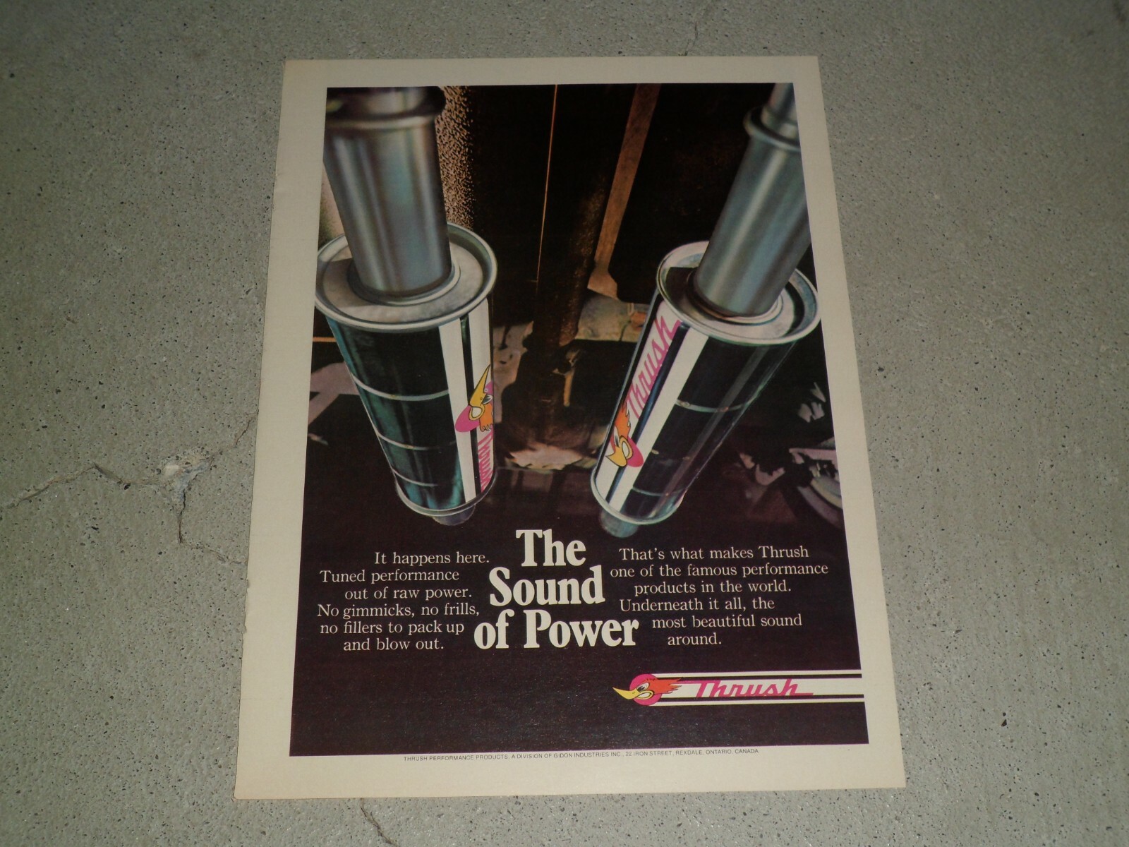 VARIOUS VINTAGE THRUSH MUFFLER MUFFLERS AD / ARTICLES HUGE VARIETY