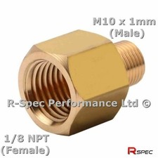 Prosport Male Female Oil Pressure Gauge Sensor Sender Adaptor 18 Npt M10 X 1mm