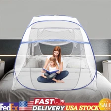 Pop-Up Mosquito Net Tent Foldable Mosquito Net Zipper Single Door Netting Tent