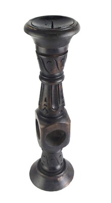 Holz Kerzenständer Home Decor Design Rustikal Büro Schwarz 41,8 cm i71-935