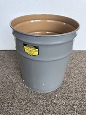 Justrite 26050 Cease-Fire Steel Drum, 6 Gallon Capacity 11-3/4" OD x 13-1/2" H