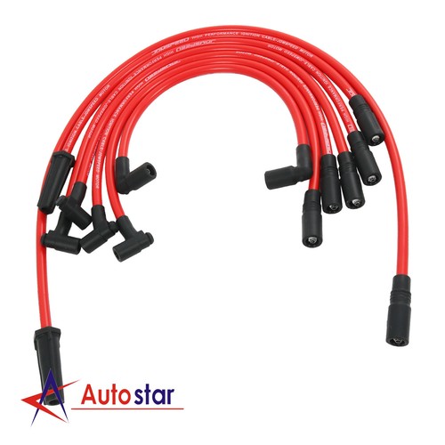 Cables de bujía rojos de 10,2 mm para Chevy GMC 1996-2014 4,3 L Vortec V6 32833 32839 - Imagen 12 de 12