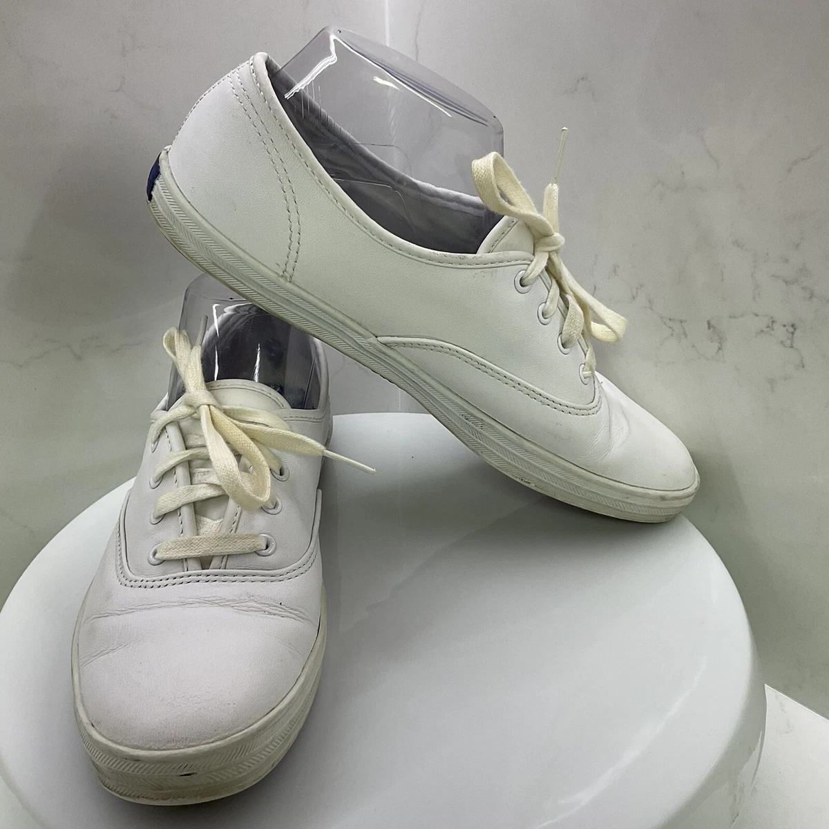 Keds white leather sneaker women's size 8 eBay