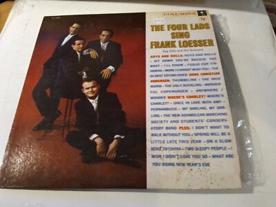 The Four Lads Sing Frank Loesser VG++ Original Mono Columbia CL-1045 Record 1957