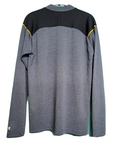 Michigan Wolverines Champion Medium Long Sleeve 1/4 Zip Shirt Maize Blue - Picture 2 of 5