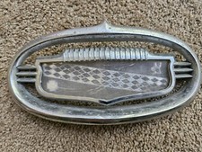 1951-52 Buick Roadmaster Special Super Hood Emblem Crest Bezel 1342622