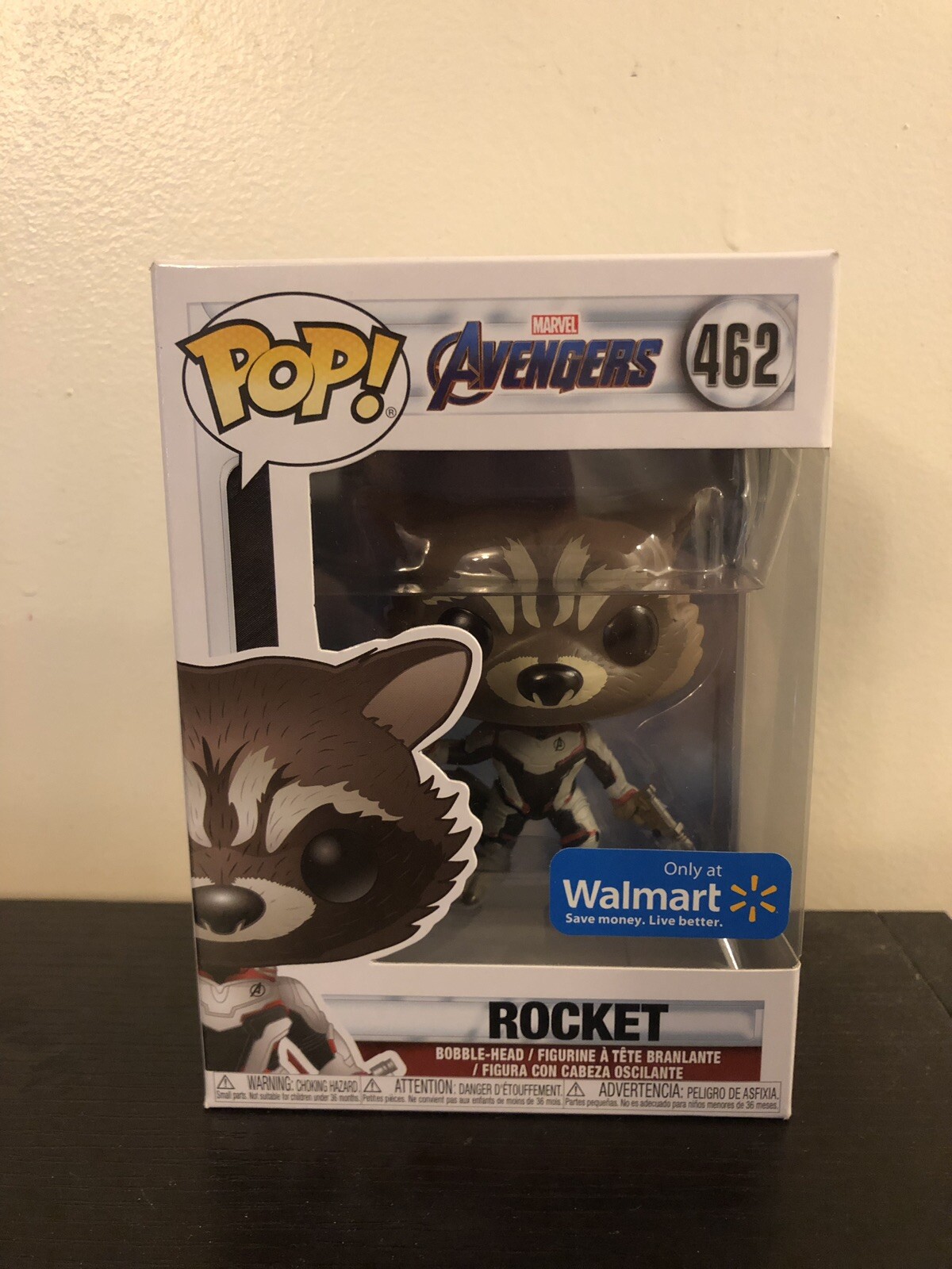 Funko Pop! Los Vengadores Tacho Cohete Quantum Reino Traje Producto Exclusivo De Walmart #462