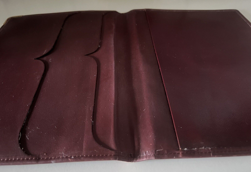 Cartier Port Agenda Monogrammè Document Holder Leather Burgundy Vintage - Picture 4 of 9