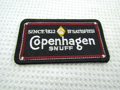 Copenhagen SNUFF Embroidered Patches 3.6"x2.1" iron-on