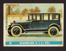 Rickenbacker 1923 Scarce Car Automobile 1960s Card  Spain #30