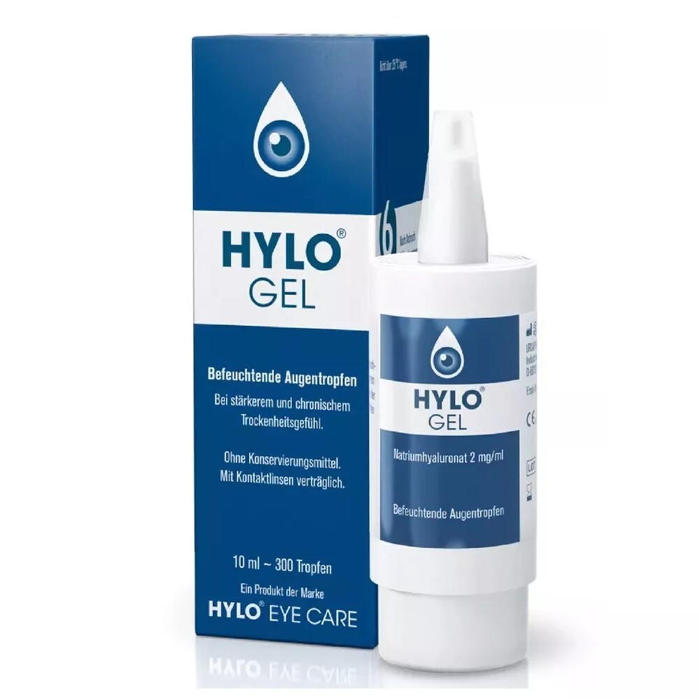 8 Boxes Hylo Gel 10ml Hyaluronic Eye Drops Ursapharm Itchy Eyes FREE SHIPPING