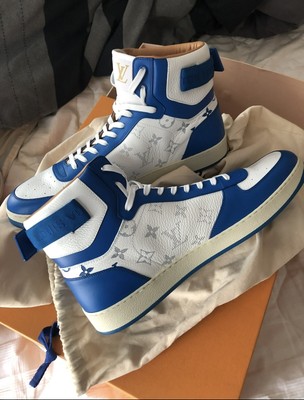 VIRGIL ABLOH LOUIS VUITTON RIVOLI BOOT SNEAKER BLUE NEVER WORN