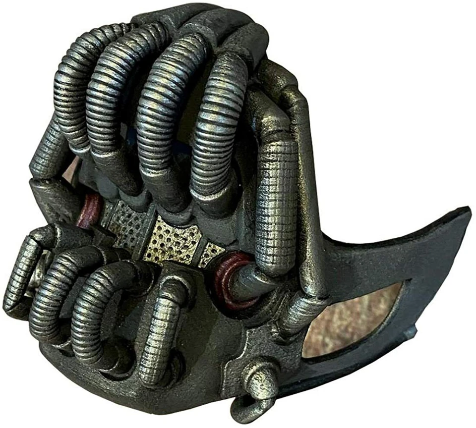 Máscara Bane Murciélago Hombre Máscara Látex Caballero Oscuro Se levanta Halloween Juegos con disfraces Disfraz utilería Foto 3 de 4