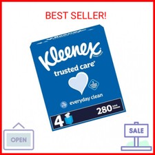 Kleenex Trusted Care Facial Tissues, 4 Cube Boxes, 70 Tissues per Box, 2-Ply 28