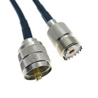 RG58 PL259 UHF Male plug to SO239 UHF Female Connector Jumper Coax RF Cable lot