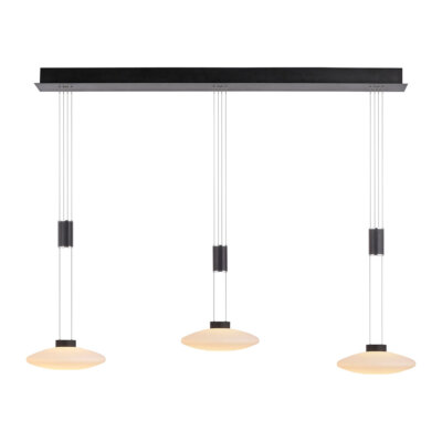 FIVMEN Hängeleuchte 100cm - Dimmbar LED Esstischlampe Schwarz