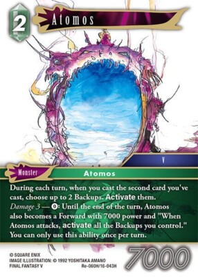 Atomos Foil - Re-060H/16-043H NM - Final Fantasy TCG