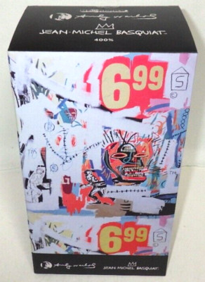 Medicom Toy Bearbrick Andy Warhol x Jean Michel Basquiat 400% Art Figure from JP