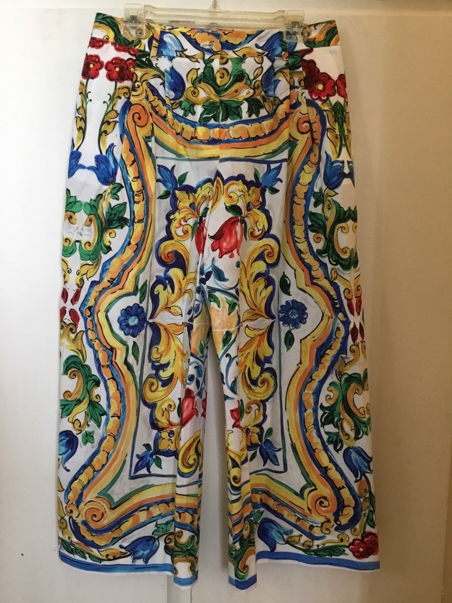 【関税&送料込み】Dolce & Gabbana Majolica Print Pants 100% authentic Dolce&Gabbana majolica print pants | eBay