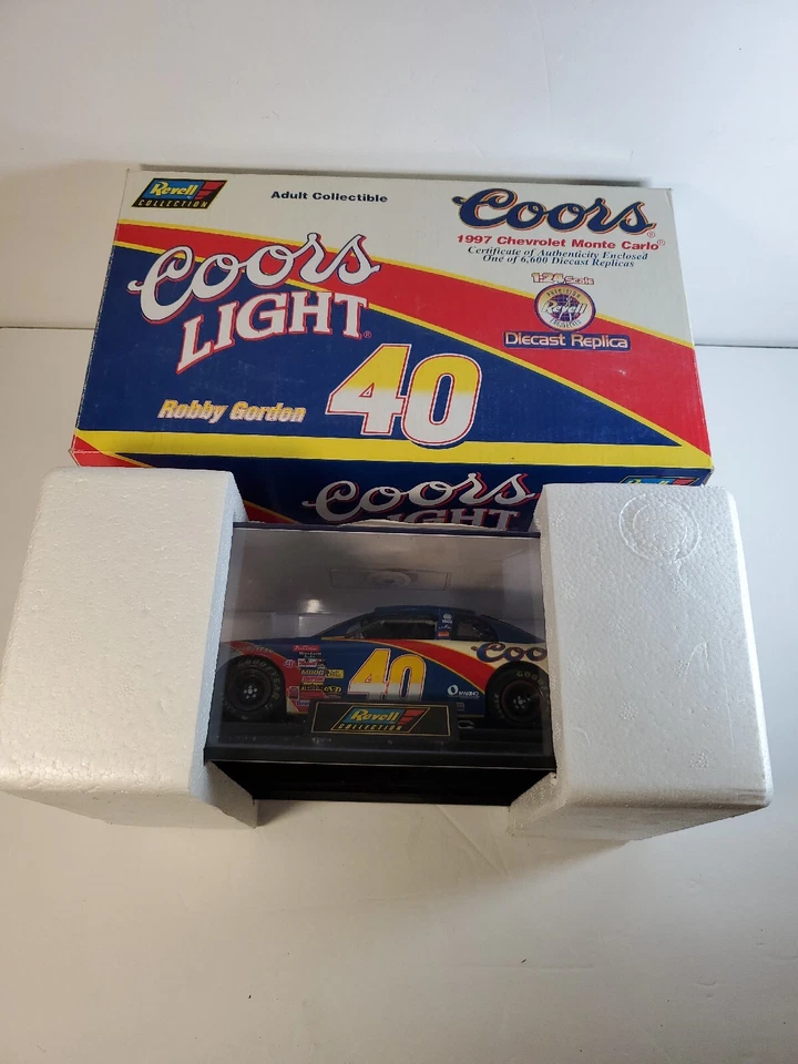 Coche diecast Robby Gordon 1997 40 Coors Light Chev Monte Carlo Revell 1/24 Nascar Foto 2 de 4