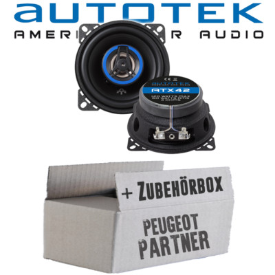 Lautsprecher für Peugeot Partner Armaturenbrett Boxen Autotek Einbauset PKW KFZ