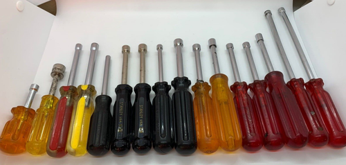 ๐บ๐ธ USA Tools SK PROTO Vaco Stanley Nut Driver Lot Set Metric SAE Long Stubby - Picture 4 of 8