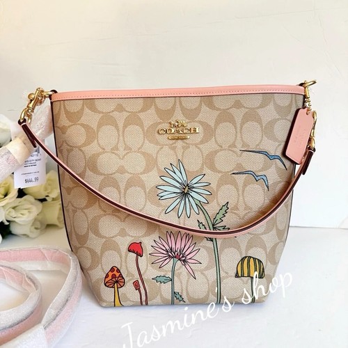 Neu mit Etikett Coach X Observed By Us City Bucket Bag aus charakteristischem Canvas CU394 + Kartenetui - Bild 2 von 30
