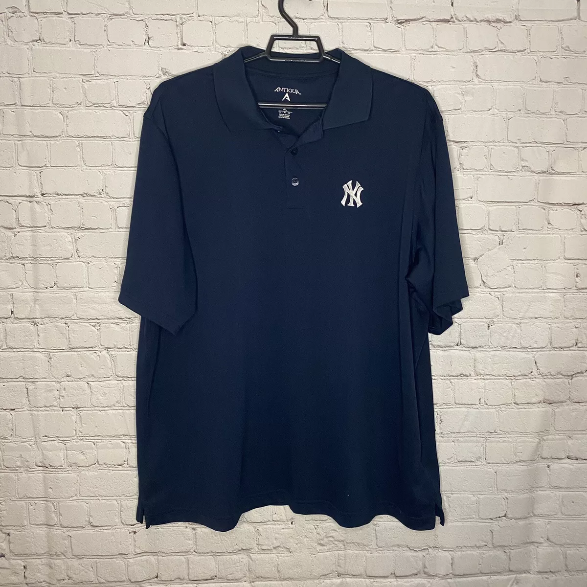 MLB Baseball NEW YORK YANKEES Golf Style Embroidered Button Polo Shirt