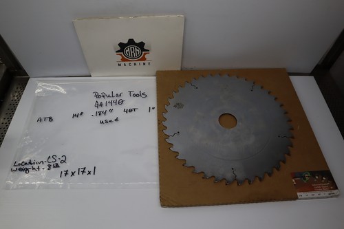 Popular Tools GA1440 40T 14"x0.184" Sawblade High Definition Tooling 5076300 NEW - Picture 2 of 14